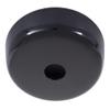 B&P Lamp Black Finish Plain Rounded Canopy and Ceiling Light Canopy Plate Kit view 2