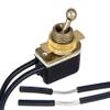 B&P Lamp On-Off Brass Toggle Switch view 3