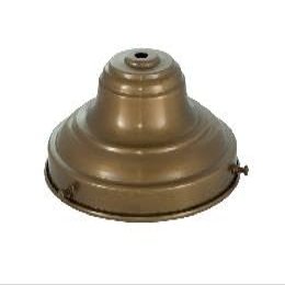 B&P Lamp 6" Fitter, Antique Brass Shade Holder