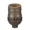 B&P Lamp Short Keyless, Aluminum Medium Base Lamp Socket with Antique Brass Finish view 2