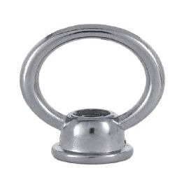 B&P Lamp 1-1/2 Inch Cast Loop with Satin Nickel Finish