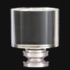 B&P Lamp Acrylic Cylinder Design, Clear Finial, Nickel Brass Base, 2-1/4 Inch Height, 1 Inch Diameter view 1