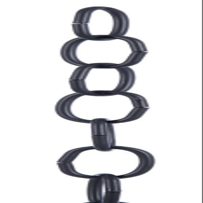 B&P Lamp Satin Black 8 Gauge Oval Chain