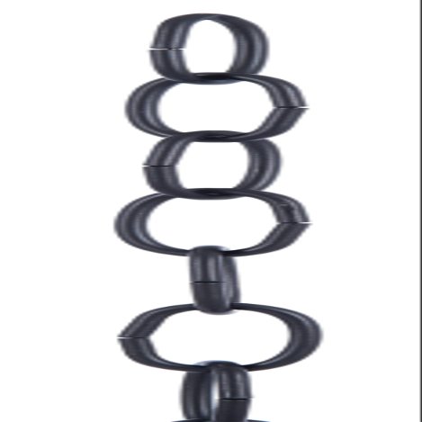 B&P Lamp Satin Black 8 Gauge Oval Chain