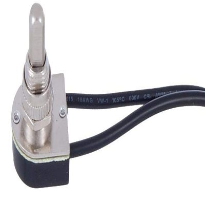 B&P Lamp On-Off Push Canopy Switch with Nickel Plated knob, 3/8" Shank