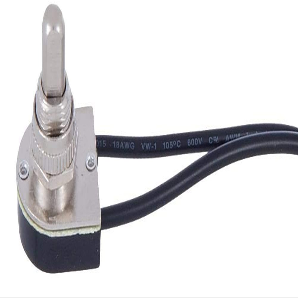 B&P Lamp On-Off Push Canopy Switch with Nickel Plated knob, 3/8" Shank