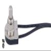 B&P Lamp On-Off Push Canopy Switch with Nickel Plated knob, 3/8" Shank view 3