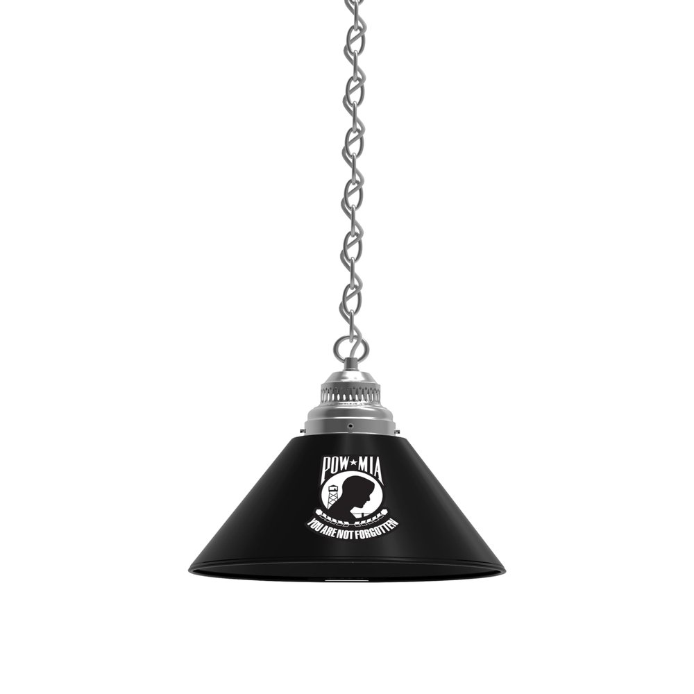 Holland Bar Stool POW/MIA Pendant Light with Chrome Fixture by the Co.