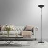 Globe Electric 12784 LED Floor Lamp Torchiere, Energy Star Certified, Dimmable, Super Bright, 43W, 3010 Lumens, Matte Black Finish, 70.9" view 3