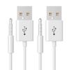 iPod Shuffle Cable, 2 Pack 3.5mm Jack/Plug to USB USB Power Charger Sync Data Transfer Cable for iPod Shuffle 3rd 4th MP3/MP4 view 2