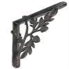 NACH Decorative Shelf Brackets, 2 Pack of 9 x 2.2 x 9 inch, Black Cast Iron Rustic Shelf Brackets - Metal Shelf Brackets for Wall - Rustic Tree Branch Shelf Bracket view 2