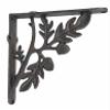 NACH Decorative Shelf Brackets, 2 Pack of 9 x 2.2 x 9 inch, Black Cast Iron Rustic Shelf Brackets - Metal Shelf Brackets for Wall - Rustic Tree Branch Shelf Bracket view 3