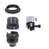 B&P Lamp Threaded Shell with Ring Phenolic Socket | Easy to Install Replacement Lamp Socket view 2