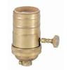 B&P Lamp 3-Way, Turned Brass Lamp Socket (E26) with Antique Bronze Finish, no UNO Thread view 2