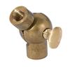 B&P Lamp Large Cast Brass Swivel with Butterfly Knob view 3