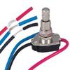 B&P Lamp 3-Way Nickel Push Canopy Switch view 1