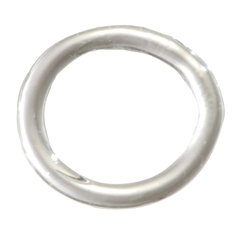 B&P Lamp 1 5/8 Inch Clear Crystal Ring - No Pin Hole