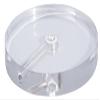 B&P Lamp 5 1/2 Inch Diameter Round Clear Acrylic Lamp Base with Wire Way view 1