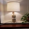 B&P Lamp 5 1/2 Inch Diameter Round Clear Acrylic Lamp Base with Wire Way view 3