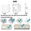 Dreamworth 6-Pack LED Corner Wall Lamp 85-265V Embedded LED Stairs Step Night Light Stair Wall Lighting for Hallway, Stairs, Closet, Bedroom and More (Cool White, White Body) view 4