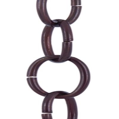 B&P Lamp Antique Bronze Finish Large Loop 8 Gauge Oval Chain