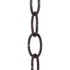 B&P Lamp Antique Bronze Finish Large Loop 8 Gauge Oval Chain view 3
