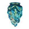 B&P Lamp Blue Iridescent Art Glass Flame Pendant Shade view 2