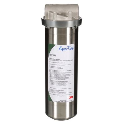 3M Aqua-Pure Whole House Std. Dia. Stainless Steel Filter Housing SST1HA. Heavy Duty Construction, Built to Last