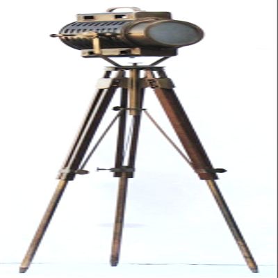 THOR INSTRUMENTS Nautical Hollywood Spot Light Searchlight Studio Floor Lamp with Tripod Stand Rustic Vintage Home Decor Gifts