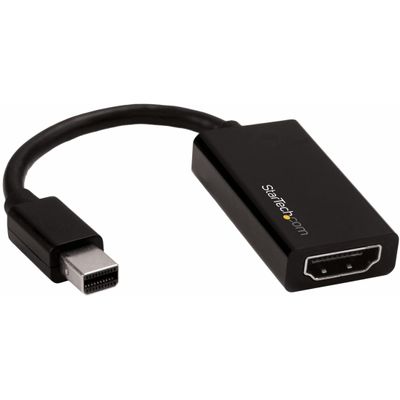 StarTech.com MiniDisplayPort to HDMI Adapter, 4K 60Hz, 1080p 240Hz, Thunderboltto HDMI Adapter Cable Converter for mDP or Thunderbolt 1 & 2 MacBooks, MacBook Air, Mac Mini, Microsoft Surface Pro 1-6