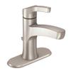 Moen WSL84733SRN Danika Single Handle 1 Hole Bathroom Faucet, Spot Resist Brushed Nickel view 1