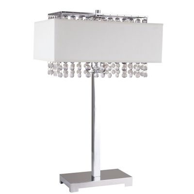 SH Lighting 27.5" 733WH+New Night Light Crystal Inspired Table Lamp/Floor Lamp Collection