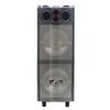 beFree Sound Double 10 Inch Subwoofer Bluetooth Portable Party Speaker with Reactive Lights, USB/SD Input, FM Radio, Remote Control and Microphone view 2