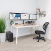 Mount-It! Triple Monitor Mount 3 Screen Desk Stand for LCD Computer Monitors for 19 20 22 23 24 27 Inch Monitors VESA 75 and 100 Compatible Full Motion, 54 lbs Capacity (MI-1753),Black view 4