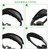 Geekria Replacement Earpad and Headband Cover Set Compatible with Bose QC3 ON-Ear Headphone, Repair Parts (Black) view 4