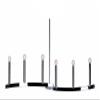 Forte 1926811 Six Light Island Pendant, Chrome view 1
