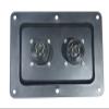 One Black Metal Speaker Jack Plate w/ 2 Genuine Neutrik SpeakOn NL8MPRXX Connector view 3