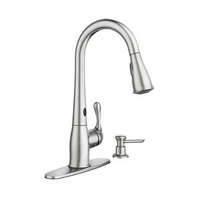 Moen 87340ESRS Ridgedale One-Handle High Arc Pulldown Kitchen Faucet, Spot Resist Stainless