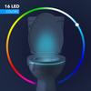 LumiLux Toilet Light with Motion Detection Sensor - 16-Color LED Bathroom Toilet Bowl Light (White) view 3