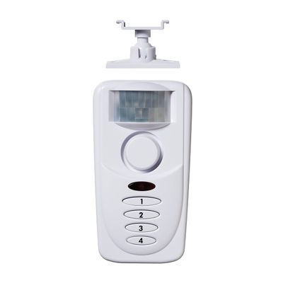 SABRE Wireless Motion Sensor Home Security Burglar Alarm with LOUD 120 dB Siren and 120 Degree Wide Angle Detection, DIY EASY Installation