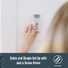 SABRE Wireless Motion Sensor Home Security Burglar Alarm with LOUD 120 dB Siren and 120 Degree Wide Angle Detection, DIY EASY Installation view 4