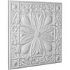 Ekena Millwork CT24X24CE Cole Ceiilng Tiles, 24"W x 24"H x 3/4"P , Primed view 2