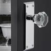 Nostalgic Warehouse New York & Waldorf Crystal Door Knob with Plate view 2