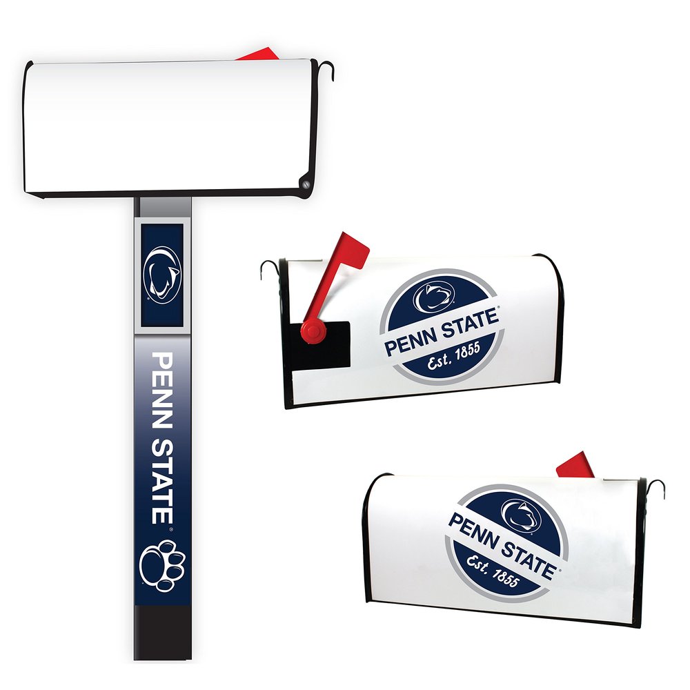 Penn State Nittany Lions Magnetic Mailbox Cover 2-Pack Mailbox Post Cover Officially Licensed Collegiate Product