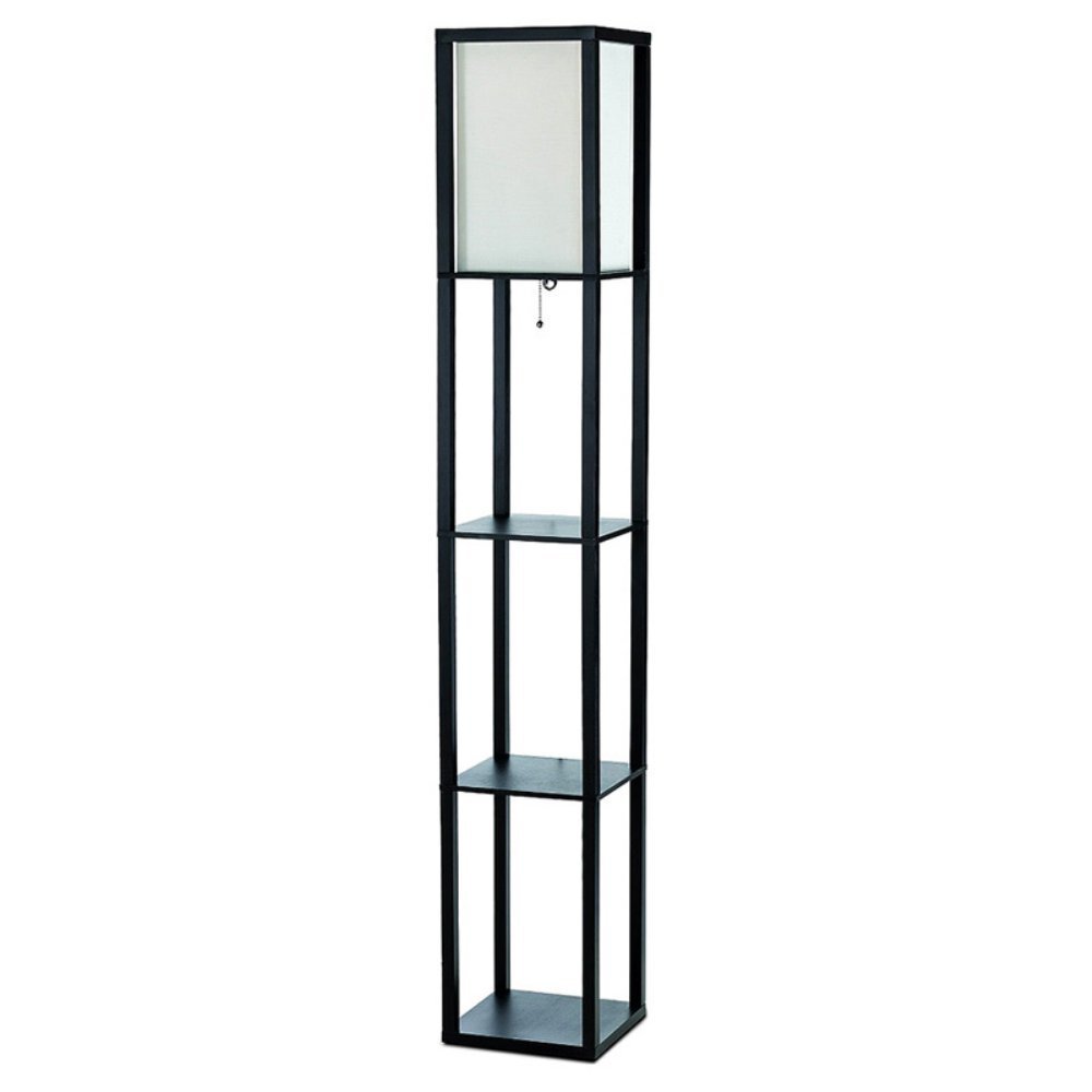 Simple Designs LF1014 Floor Lamp with Shelf