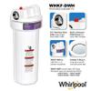 Whirlpool 10" x 2.5" Whole House Water Filter Housing, WHKF-DWH, Stainless Steel 3/4" Inlets, NSF Certified, Filter Not Included, Replacement Filter GD05, WHWC, WHSW, WHPL view 2