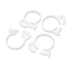 uxcell 26.4mm-28.4mm Adjustable Ratchet Type Plastic Hose Tube Clamps Clips 4 Pcs view 1
