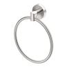 Gatco 4642 Glam Towel Ring, Satin Nickel / Wall Mounted 6.5" Towel Ring for Bathroom view 1