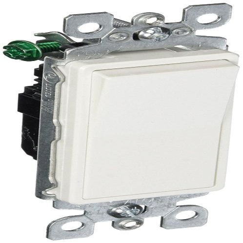 40 Pack Leviton 5601-2WM 15 Amp 120/277 Volt, Decora Rocker Single-Pole AC Quiet Switch - 10 Per Package - White