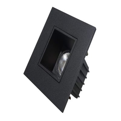 NICOR Lighting 2 inch Square LED Downlight in Black, 3000K (DQR2-10-120-3K-BK)